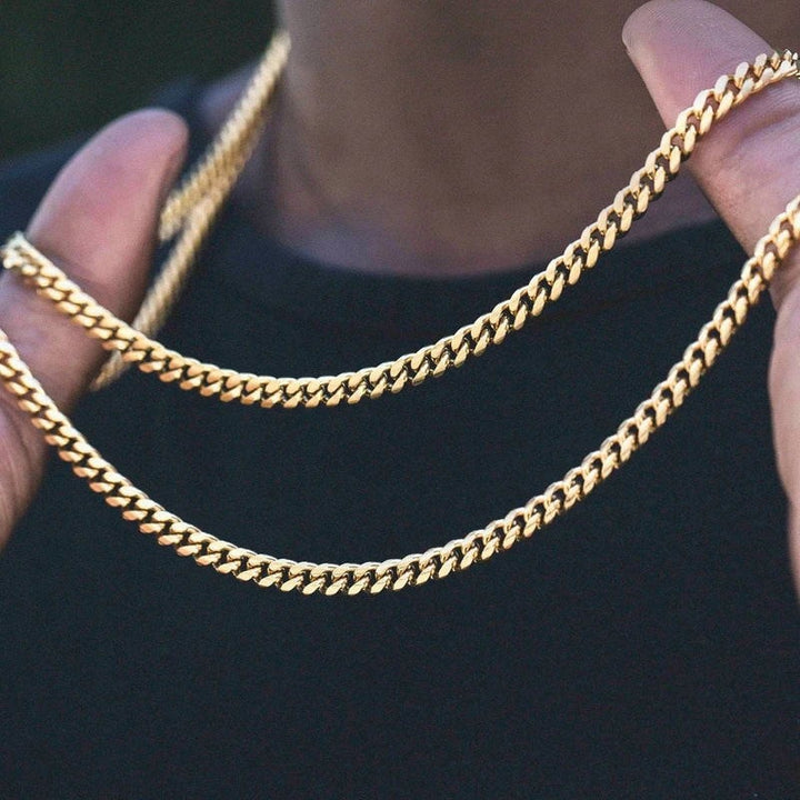 Unisex, Cuban Chain, Stainless Steel.